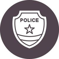 Police Badge Vector Icon