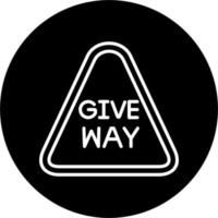 Give Way Or Stop Complete Vector Icon