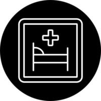 icono de vector de hospital