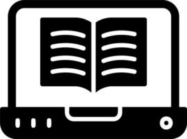 icono de vector de libro digital