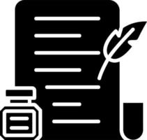 icono de vector de escritura