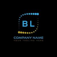 BL letter logo creative design. BL unique design. vector