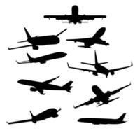 plane silhouette vector bundle
