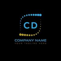 CD letter logo creative design. CD unique design. vector
