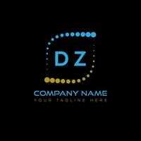 DZ letter logo creative design. DZ unique design. vector