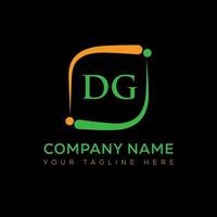 DG letter logo creative design. DG unique design. vector