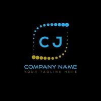 CJ letter logo creative design. CJ unique design. vector