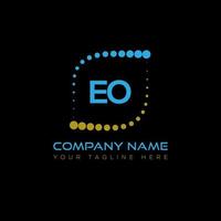 EO letter logo creative design. EO unique design. vector