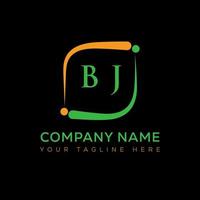 BJ letter logo creative design. BJ unique design. vector