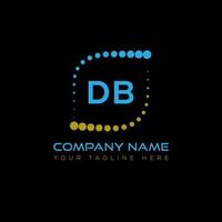 DB letter logo creative design. DB unique design. vector