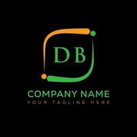 DB letter logo creative design. DB unique design. vector