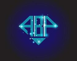 diseño creativo del logotipo de la letra abp. diseño único abp. vector