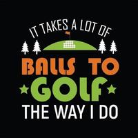 Golf T-shirt Design vector