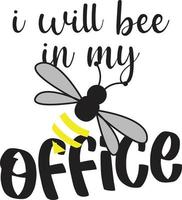 Bee T-shirt Design vector