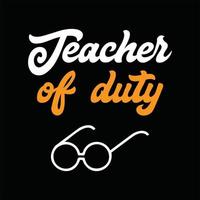 Teacher T-shirt Design vector