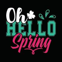 Spring T-shirt Design vector