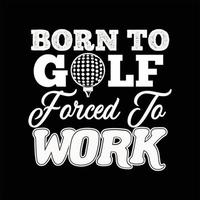 Golf T-shirt Design vector