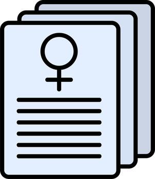 icono de vector de documento