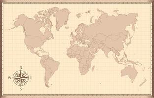 World Map Outline Design Background vector