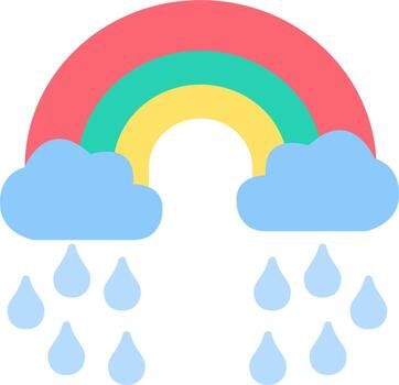 icono de vector de arco iris