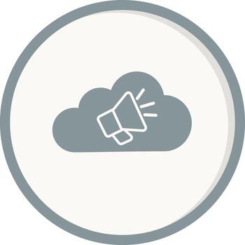 icono de vector de nube