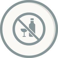 No alcohol Vector Icon