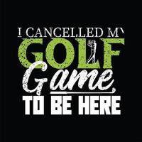 Golf T-shirt Design vector