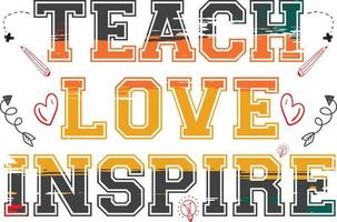 Teacher T-shirt Design vector