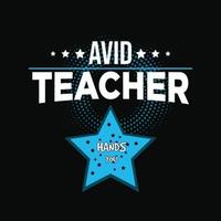 Teacher T-shirt Design vector