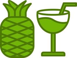 Pineapple juice Vector Icon