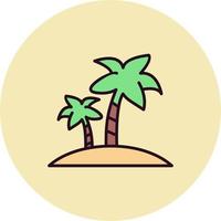 icono de vector de isla