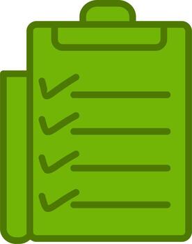 icono de vector de lista de verificación