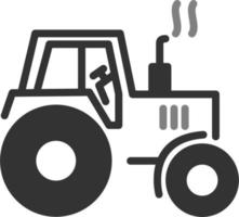 icono de vector de tractor