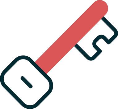 icono de vector clave