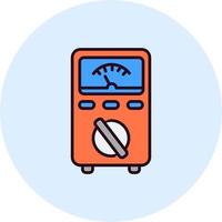 Voltmeter Vector Icon