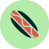 Hot Dog Vector Icon