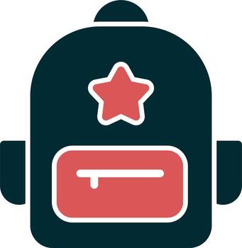icono de vector de mochila