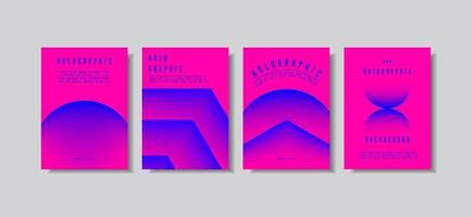 Trendy unique and minimalist vibrant gradient vector design for banner flyer, template, brand identity, digital marketing