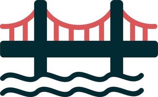 icono de vector de puente