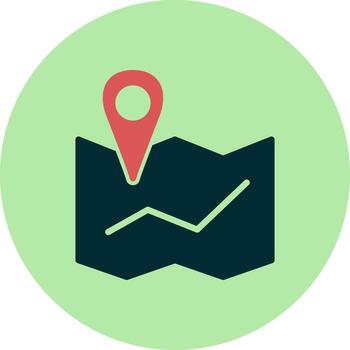 icono de vector de mapa
