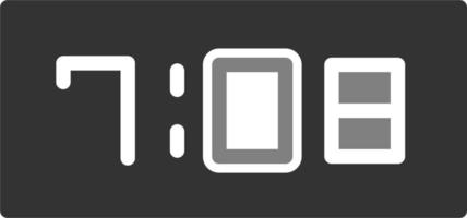 Digital Clock Vector Icon