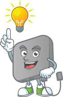 Power bank mascot icon design vector