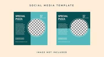 Social media template for banner or feed vector eps 10