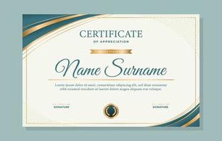 Professional Certificate Background Design vector