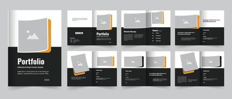 Architectural construction portfolio Design vector