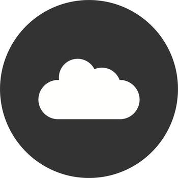 icono de vector de nube