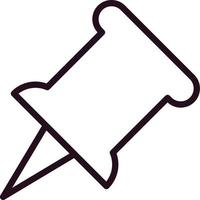 Push pin Vector Icon