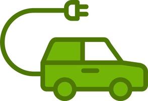 Electric Car Vector Icon