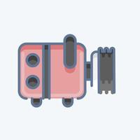 Icon Compresor. related to Car Service symbol. Doodle Style. repairing. engine. simple illustration vector