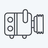 Icon Compresor. related to Car Service symbol. Line Style. repairing. engine. simple illustration vector